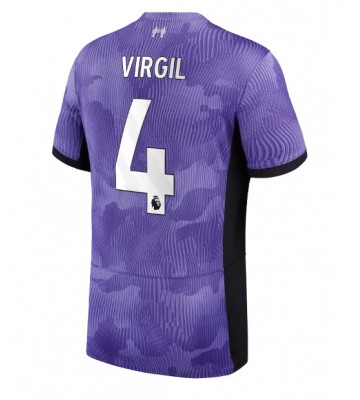 Liverpool Virgil van Dijk #4 Koszulka Trzecich 2023-24 Krótki Rękaw